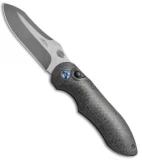 Jerry Moen Blue Max 1 Automatic Knife Carbon Fiber (3.75" Two-Tone)