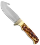 Uncle Henry Guthook Fixed Blade Knife (4.25" Satin) 185UH