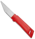 Kanetsune Kiridashi Fixed Blade Knife Red Plastic (2.5" Satin)