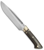 Bark River Vidarr Fixed Blade Knife Green Canvas Micarta (6.125" Satin)