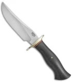 Bark River Vest Pocket Bowie D Fixed Blade Knife Black Micarta (5.375" Satin)