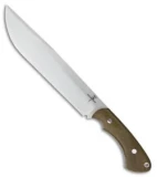 Zoe Crist Knives Scout Fixed Blade Knife Green Canvas Micarta (14.875" Satin)