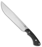 Zoe Crist Knives Scout Fixed Blade Knife Black Canvas Micarta (14.875" Satin)