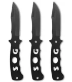 SOG Bowie Fixed Blade Throwing Knives (Set of 3) F04T-N