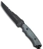 TOPS Knives Storm Rider Fixed Blade Tanto Knife (5" Black) SR77-T