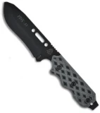 TOPS Knives FDX-45 Fixed Blade Hunter Point Knife (4.25" Black)