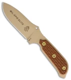 TOPS Knives Mil-Spie Elite Fixed Blade Knife Tan Micarta (4" Tan) MIL3-ELITE