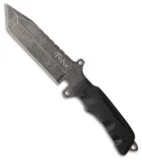 Tekut Survival Tanto Fixed Blade Knife Black TPR (5" Black Stonewash) HK2605