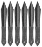 Schrade 6 Piece Throwing Knife Set w/ Nylon Sheath (Black Stonewash)