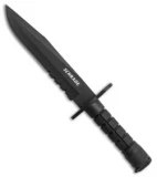 Schrade Combat Bayonet Fixed Blade Knife (7.75" Black) SCHF6BFCP