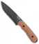 Schrade Frontier Fixed Blade Knife Brown Grivory (5" Black SW) SCHF42D