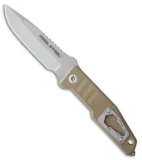 Real Steel T99 Fixed Blade Knife Coyote Tan G-10 (4.6" Stonewash)