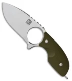 Real Steel Mini 127 Fixed Blade Neck Knife Green G-10 (2.75" Satin)
