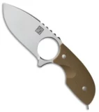 Real Steel Mini 127 Fixed Blade Neck Knife Coyote Brown G-10 (2.75" Satin)