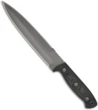 EnTrek Commando Fixed Blade Knife w/ Canvas Micarta (7" Bead Blast Plain)