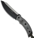 TOPS Knives Loner Fixed Blade Knife (Black PLN) L01