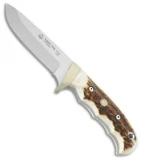 Puma IP Trapper Hunter Fixed Blade Knife Genuine Stag (4.125" Satin) 816060