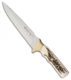 Puma IP Steel Hunter Fixed Blade Knife Genuine Stag (7" Satin) 811270