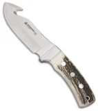 Puma IP Schwarzwild Guthook Fixed Blade Knife Genuine Stag (4.75" Satin) 810055