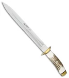 Puma IP Hirschfanger Dagger Fixed Blade Knife Genuine Stag (11.5" Satin) 809040