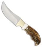 Puma SGB Bighorn Fixed Blade Knife Stag (3.875" Satin) 6818000S