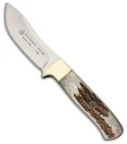 Puma SGB Saddleback Hunter Fixed Blade Knife Stag (4" Satin) 6817100S
