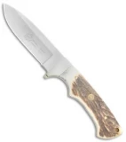 Puma SGB Coyote Stag Fixed Blade Knife (3.75" Satin)