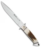 Puma Cougar Gold Class Fixed Blade Knife Naturally Dropped Stag (6.5 Satin)