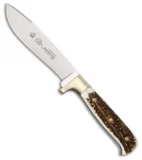 Puma Jagdnicker Fixed Blade Knife Stag (4.875" Satin) 113589