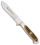 Puma Jagdnicker 240 Fixed Blade Knife Stag (4.125" Satin) 113087