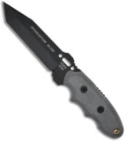 TOPS Knives Interceptor #302 Police Utility Fixed Blade Tanto Knife (4" Plain)