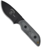 TOPS Knives Strikar XL Hunter's Point Knife Micarta (4" Black) STXL03-HP