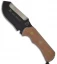 TOPS Knives XcEST-Bravo Fixed Blade Knife (3.25" Black Plain) XCEST-B