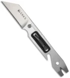 CRKT SpareTool Fixed Blade Multi-Tool Knife w/Sheath (Satin PLN) 2395