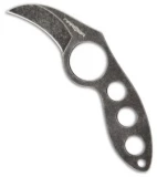 MARSER Jager Jag-7 Fixed Blade Neck Knife (1.75" Black Stonewash)