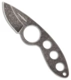 MARSER Jager Jag-6 Fixed Blade Neck Knife (1.75" Black Stonewash)