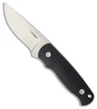 MARSER Jager Jag-11 Fixed Blade Knife Black G-10 (3.75" Satin)
