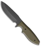 Medford Huntsman Strapper Fixed Blade Knife OD Green G-10 (3.75" Black) MKT