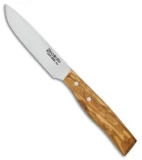 LionSteel Steak Knife Olive Wood (4.125" Satin) 9001 UL