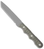 TOPS Knives Taliban Take Down Knife Tanto Fixed Blade (4.5" Gray Serr) TTD-01