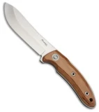 Katz Pro Hunter Fixed Blade Knife Ashe Wood (4.3" Satin)