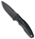 Kizlyar Supreme Urban D2 Fixed Blade Knife Green/Black Micarta (3.75" Black)