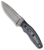 Kizlyar Supreme Urban Fixed Blade Gray/Black Micarta (3.75" Black Stonewash)