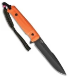 Kizlyar Supreme Delta D2 Fixed Blade Knife Orange Kraton (5.875" Black) KK0211