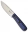 Kizlyar Supreme Colada Fixed Blade Knife Blue/Black Micarta (3.875" Satin)
