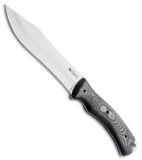 Kizlyar Supreme Safari Fixed Blade Knife Gray/Black Micarta (6.375" Satin)