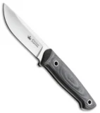 Kizlyar Supreme Nikki D2 Fixed Blade Knife Gray/Black Micarta (3.5" Satin)