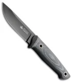 Kizlyar Supreme Nikki D2 Fixed Blade Knife Gray/Black Micarta (3.5" Black)