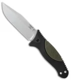 Hogue EX-F02 Clip Point Fixed Blade OD Green Polymer/Rubber (4.5" Stonewash)