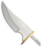Tallen Wolf Tooth Clip Point Fixed Blade Knife Blank w/ Sheath (6.25" Mirror)